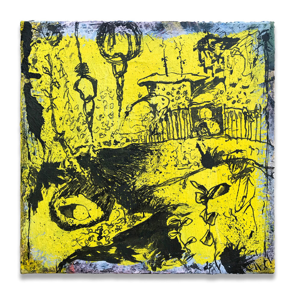 Dave Shulman - Cold Trail Blues #1, 10 × 10 inches.