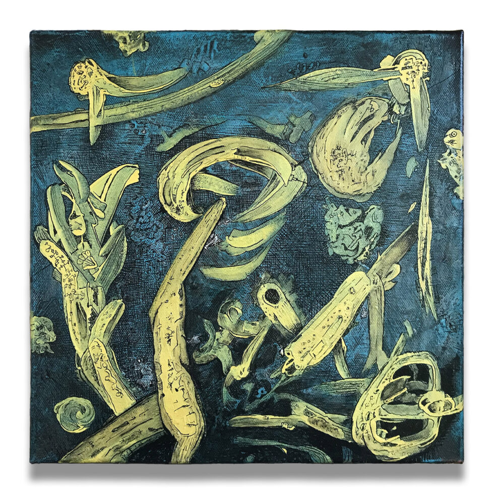 Dave Shulman - Sky Mops and Otter Pops, 12 × 12 inches.