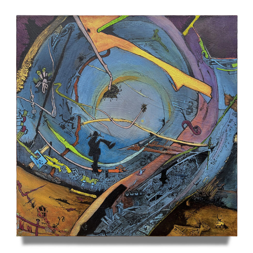 Dave Shulman - The Great Gig in the Pie, 20 x 20 inches.