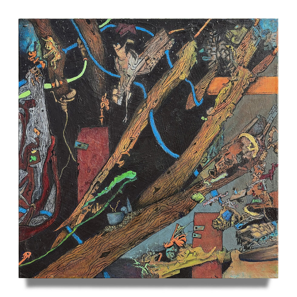Dave Shulman - Quasimodo's Last Dammit, 20 x 20 inches.