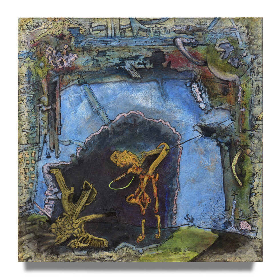 Dave Shulman - We're Not Here, 20 x 20 inches.