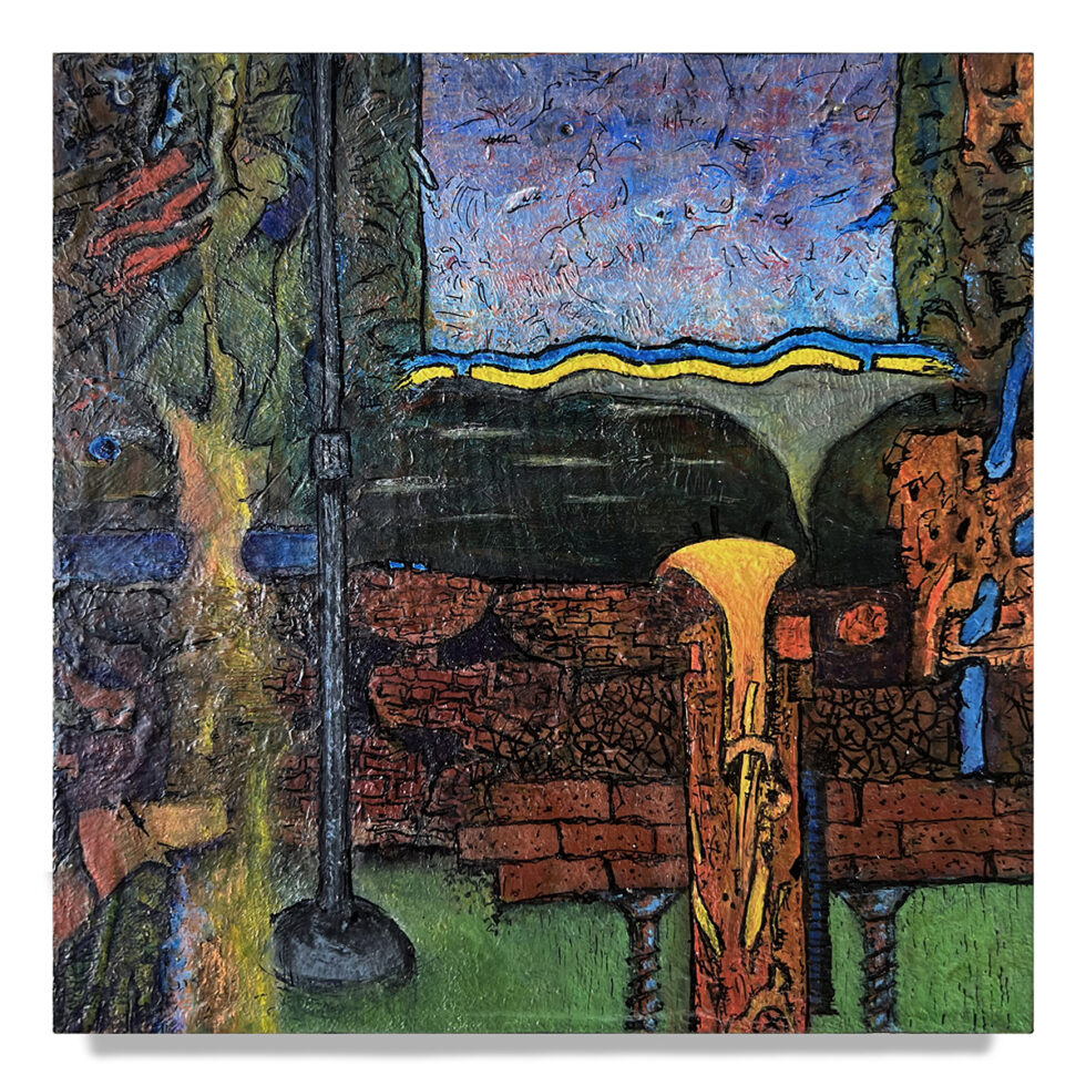 Dave Shulman - Flying Area Rug Burn (For Taylor Negron), 6 x 6 inches. ●