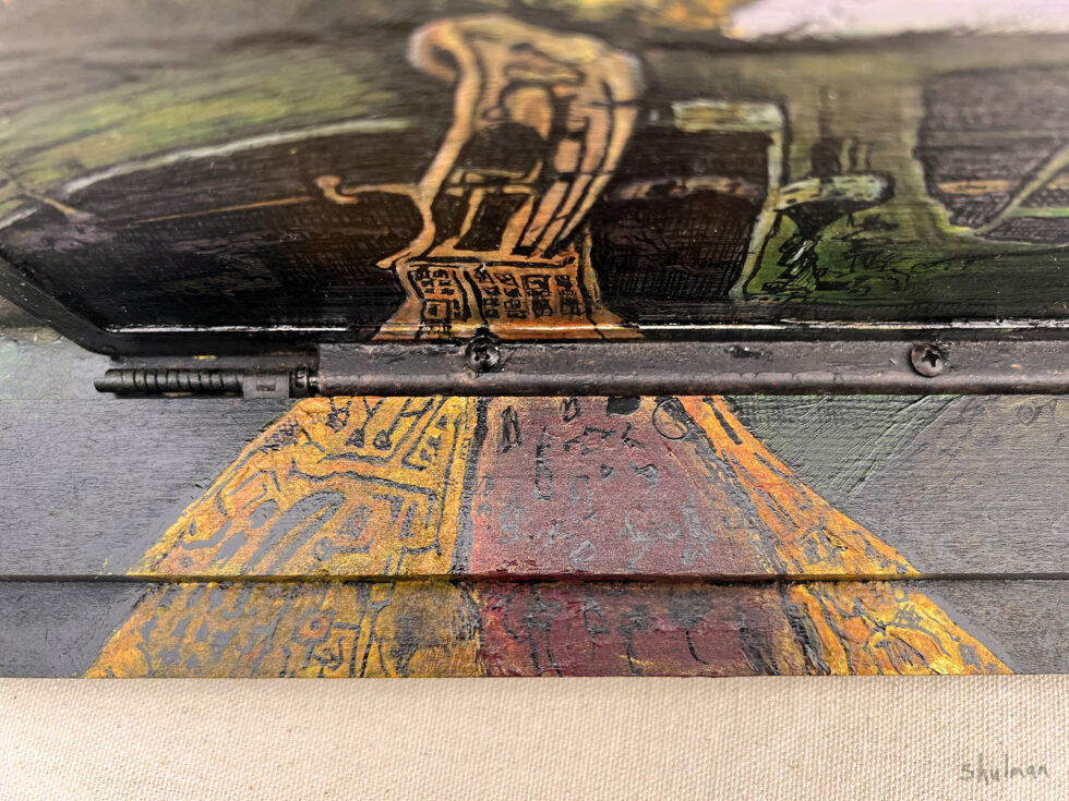 Dave Shulman - Elbow Room (Mt. Wilson), 11 × 22 × 5 1/2 inches. (Detail.)