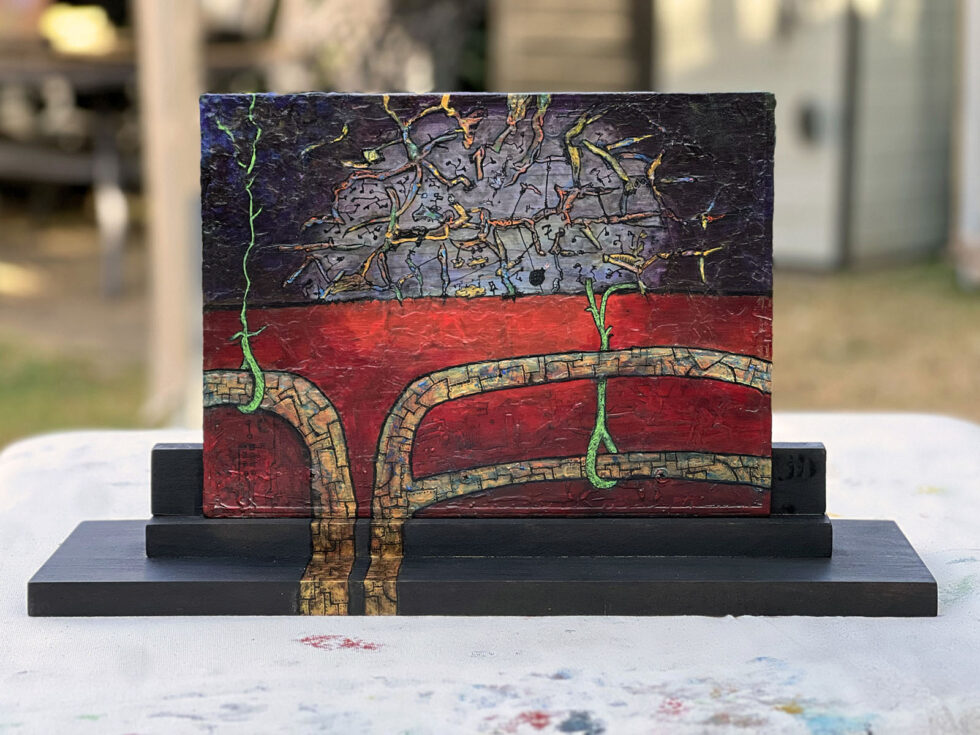 Dave Shulman - Expatriates (Green Acres), 11 1/4 × 19 × 5 1/2 inches.