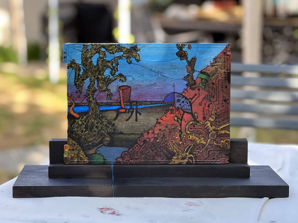 Dave Shulman - Savory Dock, 10 × 17 1/8 × 5 1/2 inches.