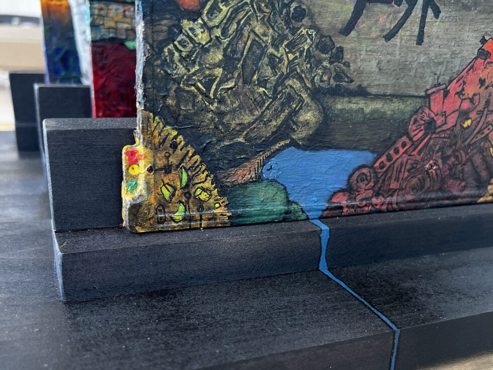 Dave Shulman - Savory Dock, 10 × 17 1/8 × 5 1/2 inches. (Detail.)