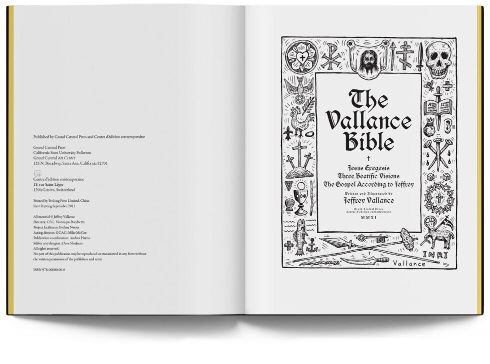 The Vallance Bible by Jeffrey Vallance